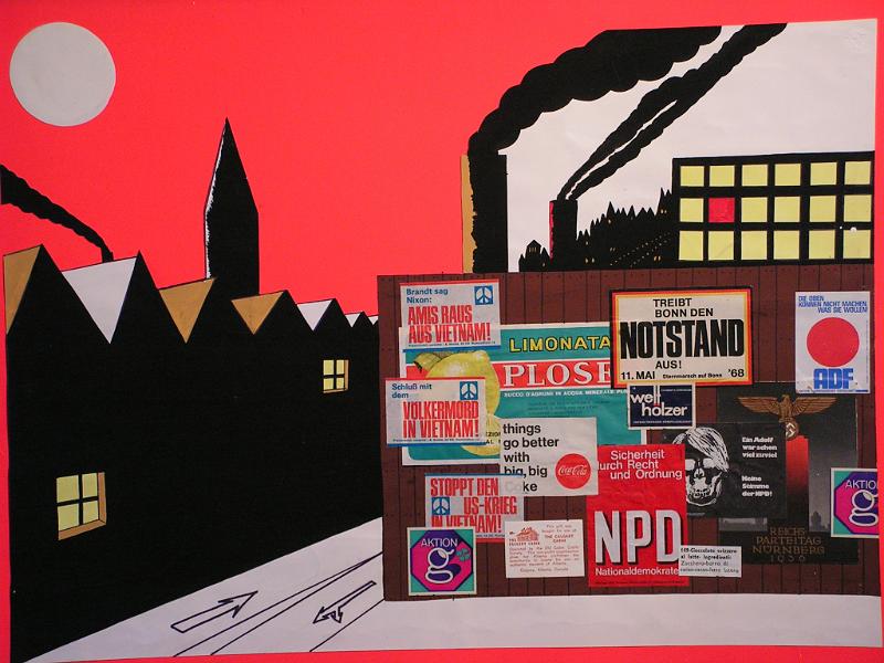 Plakatwand, 1971, Collage, 68x50.jpg